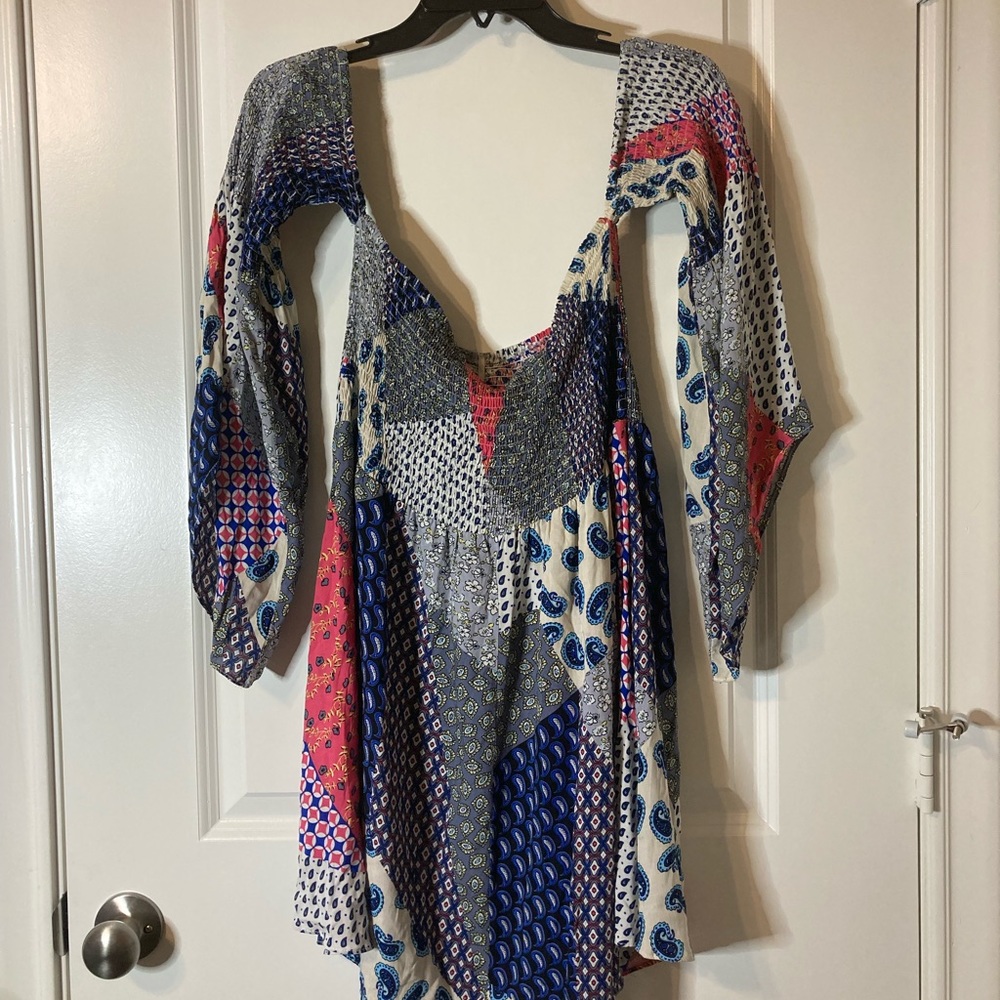 Umgee off the shoulder dress NWT BOHO PRINT